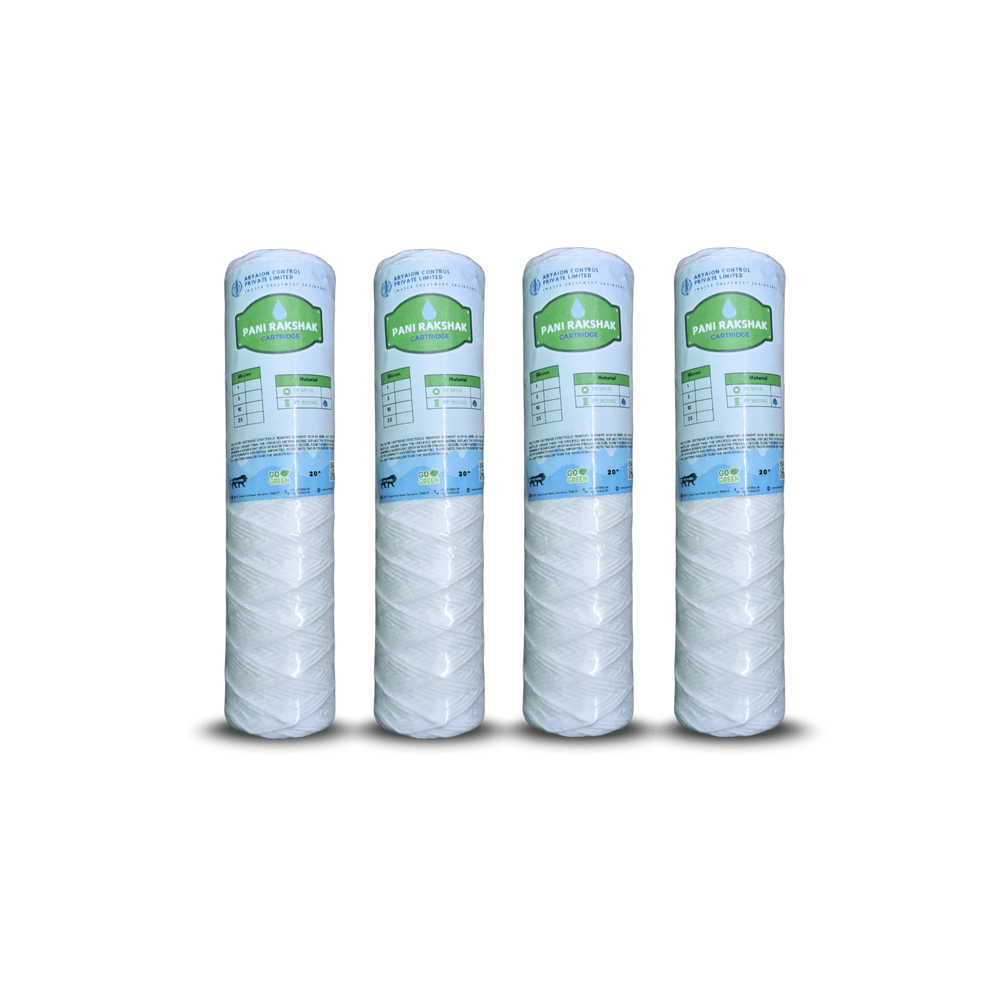 Pani Rakshak String Wound Water Filter Cartridge (2.5 x 10 inch, 5 Micron)