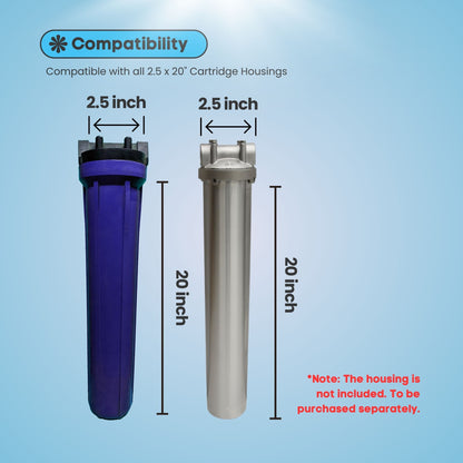 Darlly DLPP Series Melt Blown Spun Filter Cartridge – 2.5 x 20" (5 Micron)