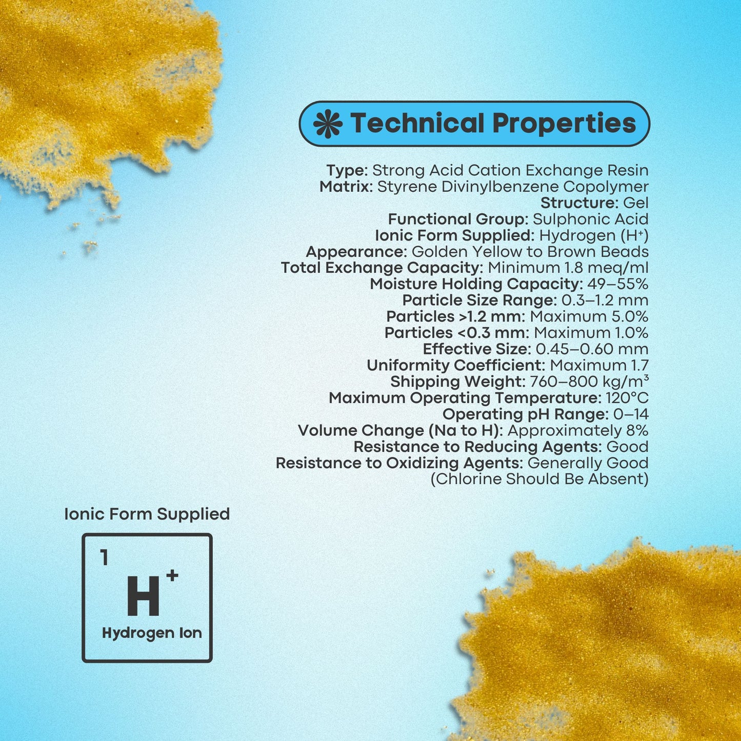 Ion Exchange INDION® 225 H | Strong Acid Cation Exchange Resin
