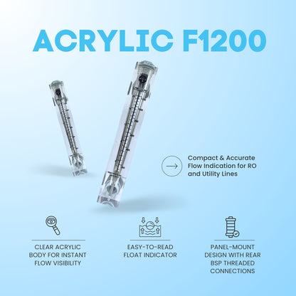 Acrylic Rotameter / Flowmeter – F1200