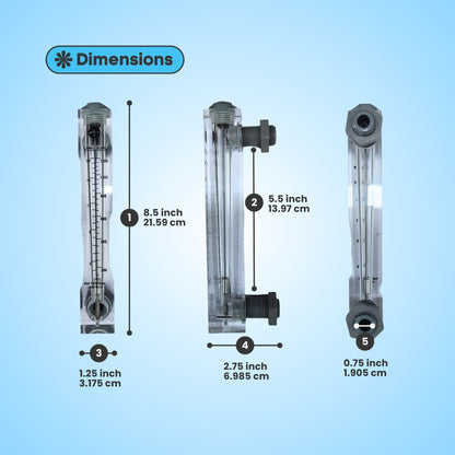 Acrylic Rotameter / Flowmeter – F1200