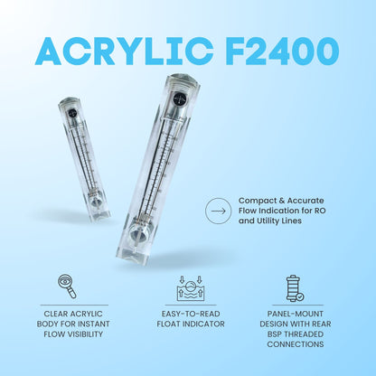 Acrylic Rotameter / Flowmeter – F2400