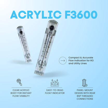 Acrylic Rotameter / Flowmeter – F3600