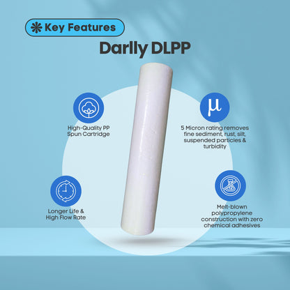 Darlly DLPP Series Melt Blown Spun Filter Cartridge – 4.25 x 20" Jumbo (5 Micron)