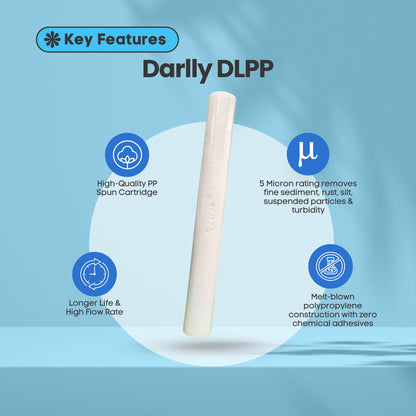 Darlly DLPP Series Melt Blown Spun Filter Cartridge – 2.5 x 20" (5 Micron)