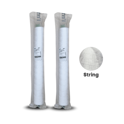 Gopani Clarywound Ultra String Wound Cartridge – 2.5 x 20" Slim, 5 Micron