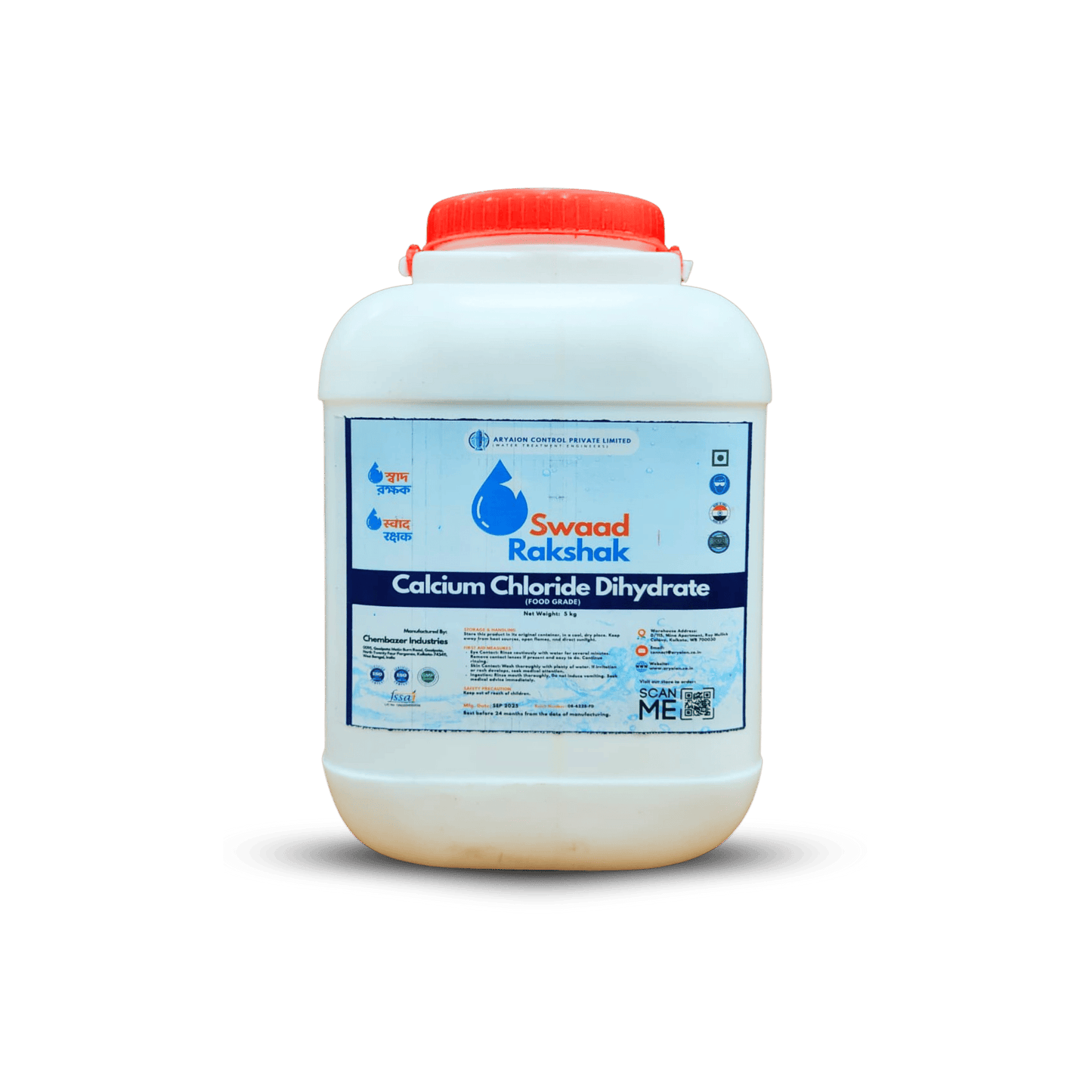 Swaad Rakshak Calcium Chloride – Food Grade (RO Water Mineral & Hardness Booster)