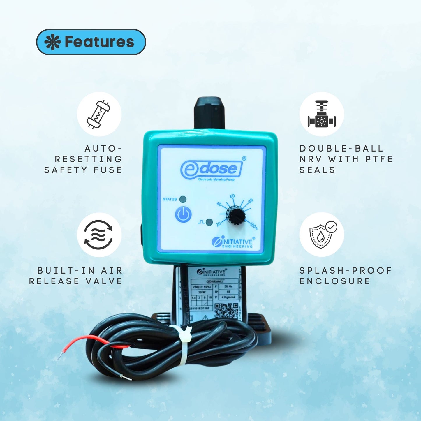 Initiative Engineering E-Dose Electronic Metering Pump – 6 LPH