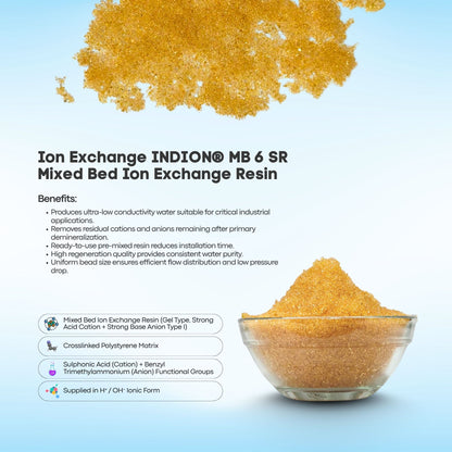 Ion Exchange INDION® MB 6 SR (Refill Pack) | Mixed Bed Ion Exchange Resin