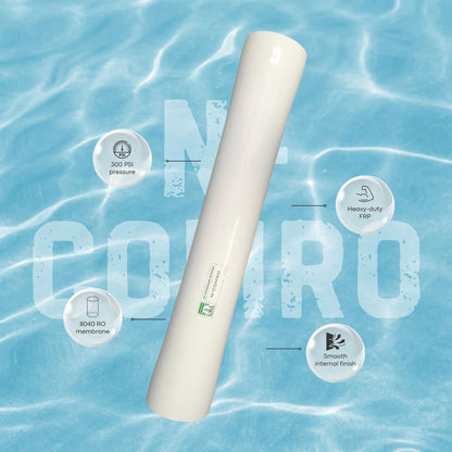 UKL NCOMRO 8040 RO Membrane Housing (End Port, 300 PSI, 1 Element)