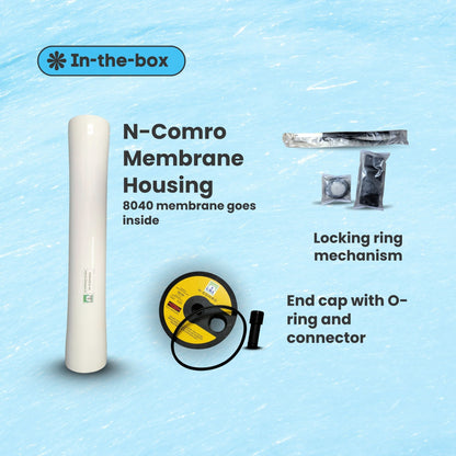 UKL NCOMRO 8040 RO Membrane Housing (End Port, 300 PSI, 1 Element)